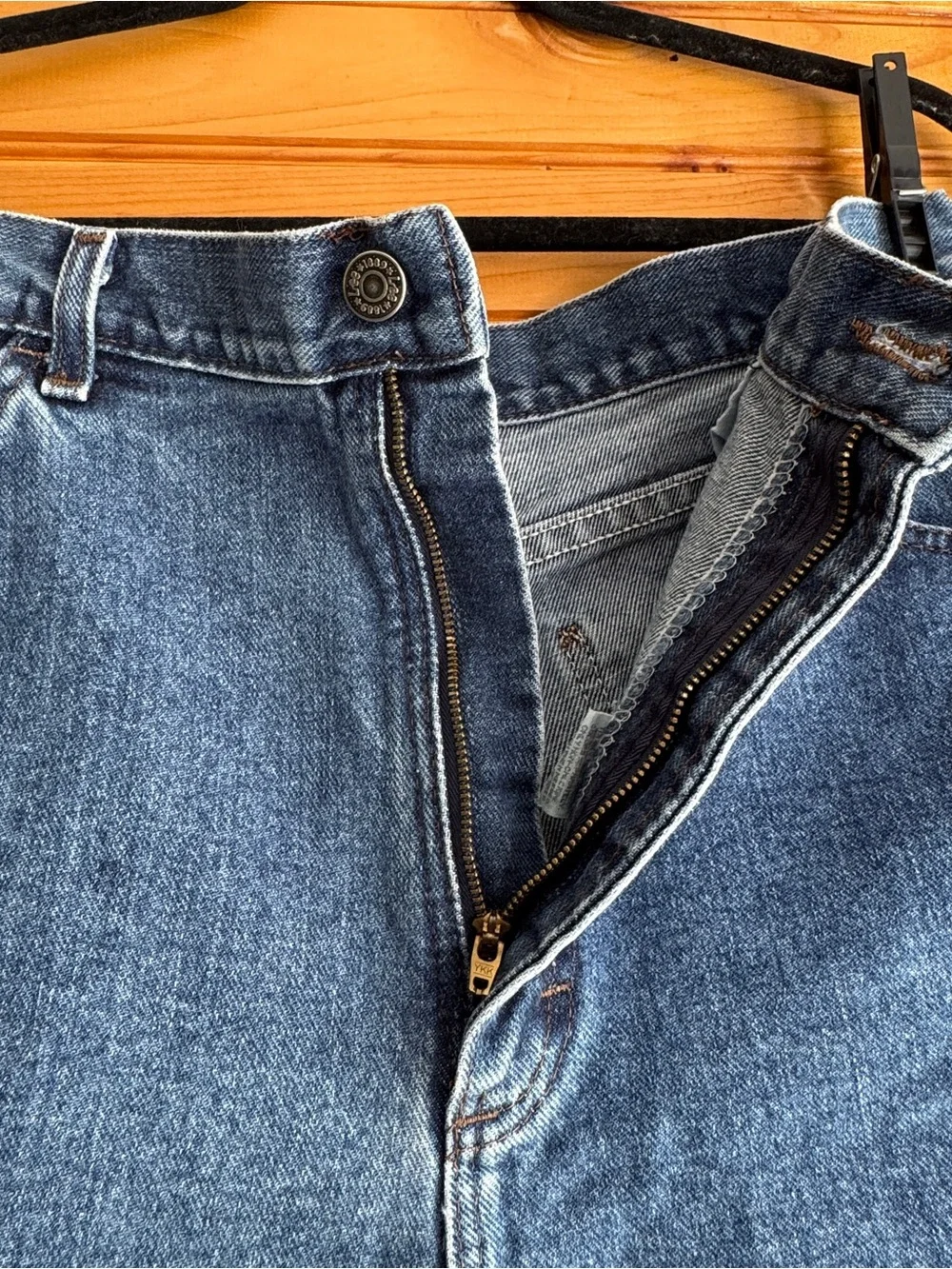 Vintage 90s Lee High Rise Denim Jorts Made USA Relaxed Shorts 16